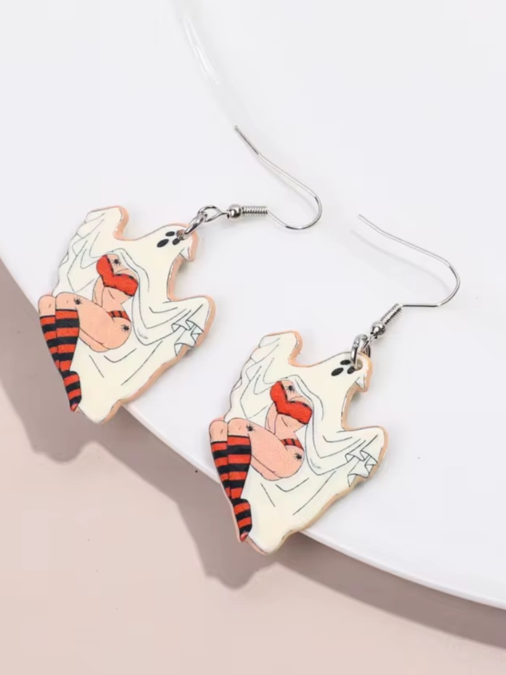 Ghost Earrings Cute Halloween Novelty Jewelry Set